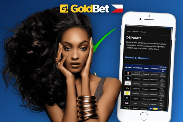 Aktivace uvítacího bonusu zadáním promo kódu v pokladně Goldbet Casino