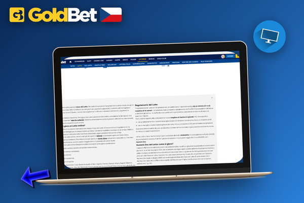 Goldbet Casino desktop klient zobrazuje notifikaci o dokončené aktualizaci softwaru