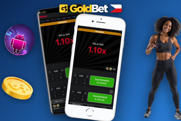 Herní rozhraní Aviator v Goldbet Casino s multiplikátorem 3.72x a tlačítkem Cash Out