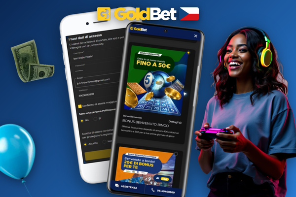 Mobilní telefon fotící občanský průkaz pro ověření totožnosti v Goldbet Casino
