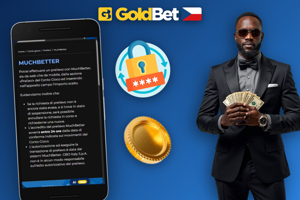 Potvrzení odeslané žádosti o výběr peněz v Goldbet Casino na mobilu